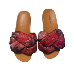 UNRELEASED Johnny Was NWT Slip On Slide Sandals- SIZE 6 ~ RARE (SAMPLE 1/1)
